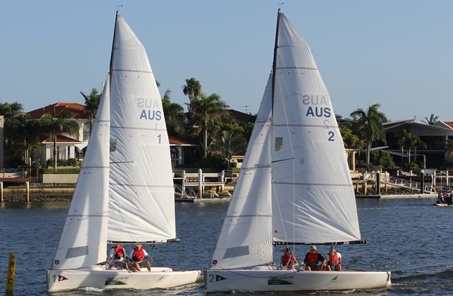 It has been super fun having the two boats in Mooloolaba. But now they are for sale as the club has bought four of the older 2002 built from the CYCA © Tracey Johnstone